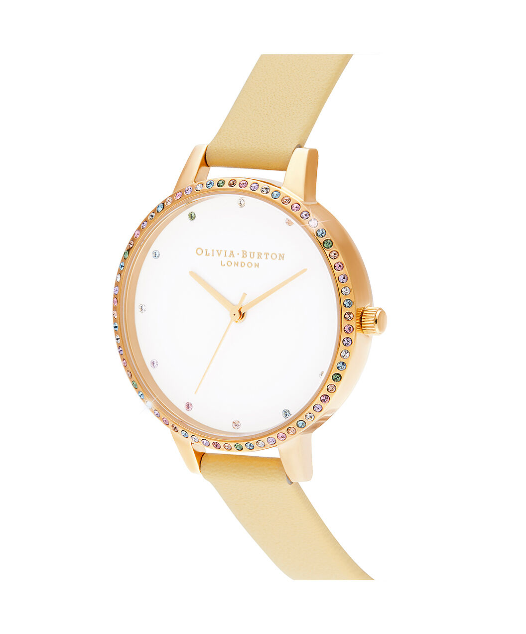 Olivia burton yellow gold watch discount