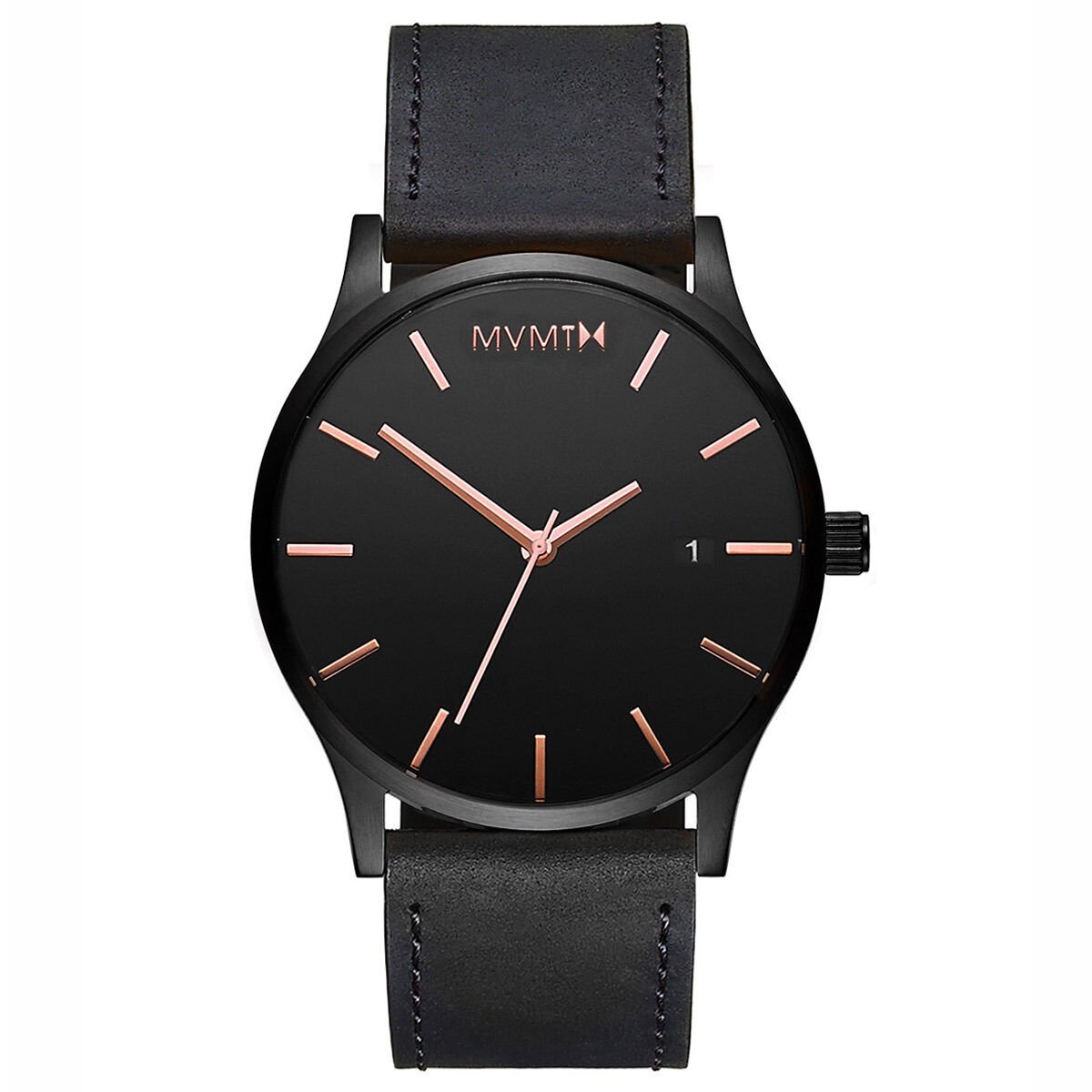 Mvmt black rose leather deals