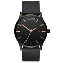 Black Rose Leather Men's Watch, 45mm