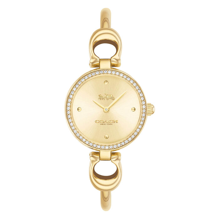 Coach Ladies Park Gold Plated Watch