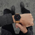 Black Tan Men's Watch, 45mm