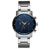 Navy Silver Men's Watch, 40mm