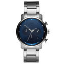 Navy Silver Men's Watch, 40mm