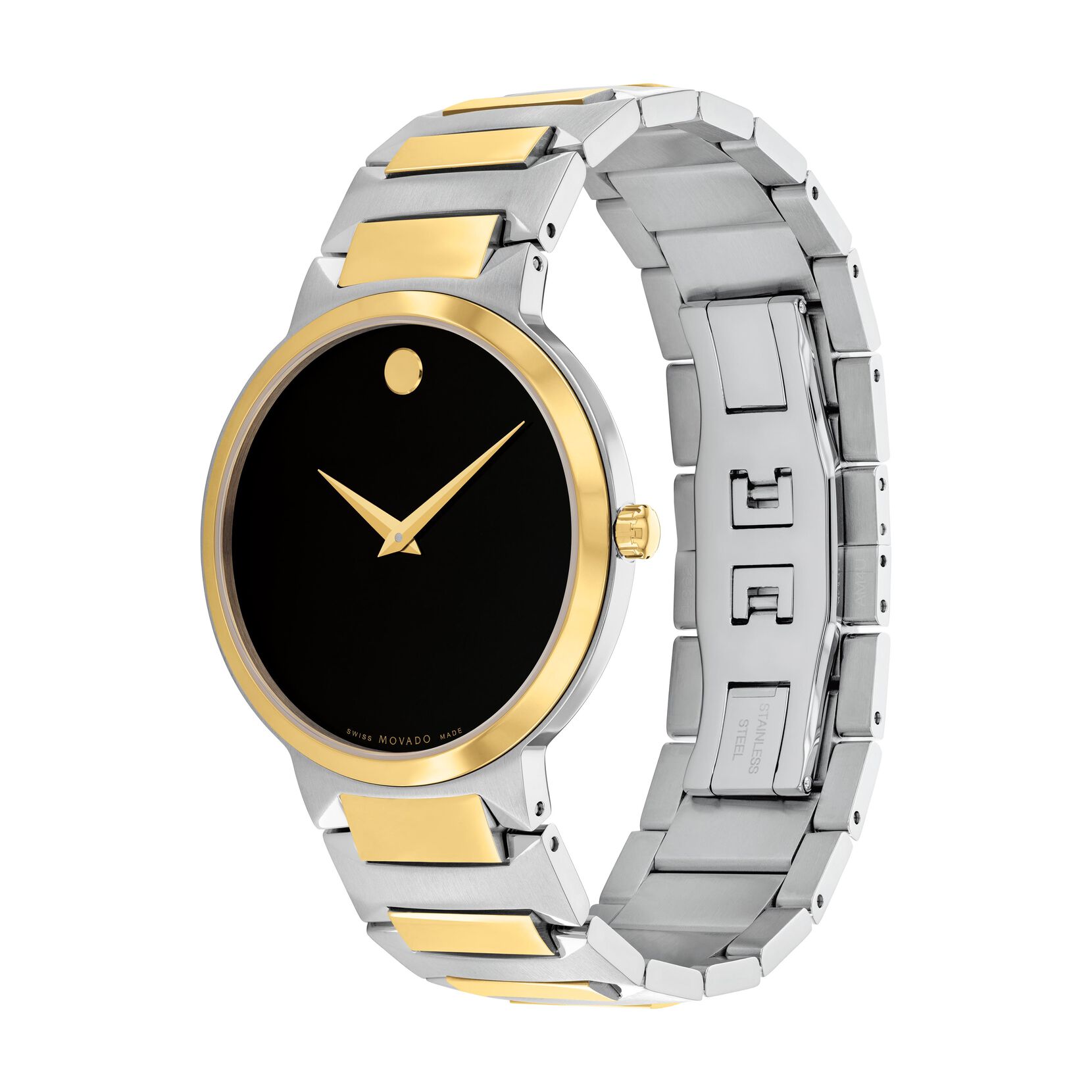 Movado | Movado Company Store |Men's Temo watch, 38mm stainless steel ...