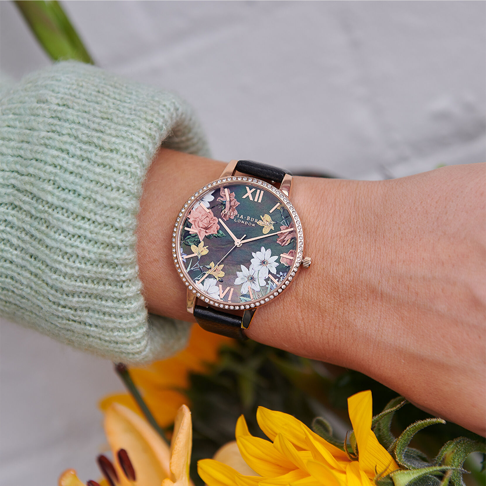 Big Mother Of Pearl Women's Watch, 38mm