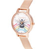 Illustrated Animals Rainbow Bee Women's Watch, 30mm