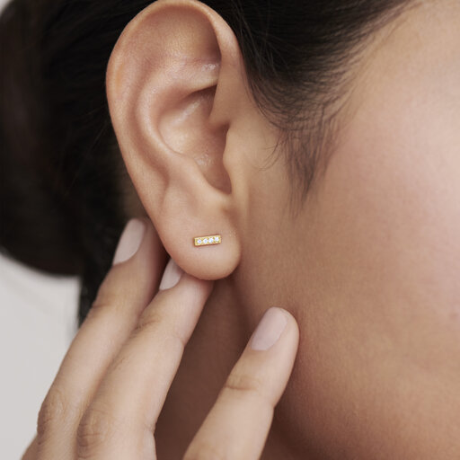 Movado Single Bar Stud Earring