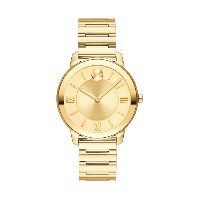 Movado Movado Company Store Movado Trend gold watch with gold dial accents and bracelet