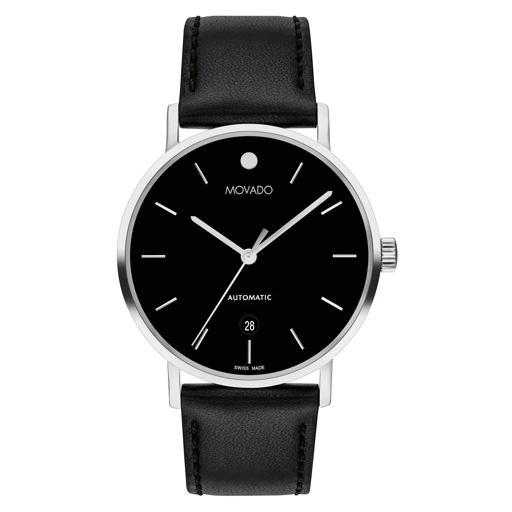Oozoo 44mm silver white watch