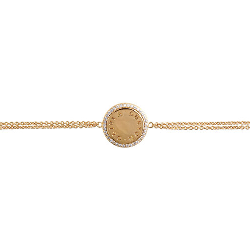 Gold Disc Women's Bracelet