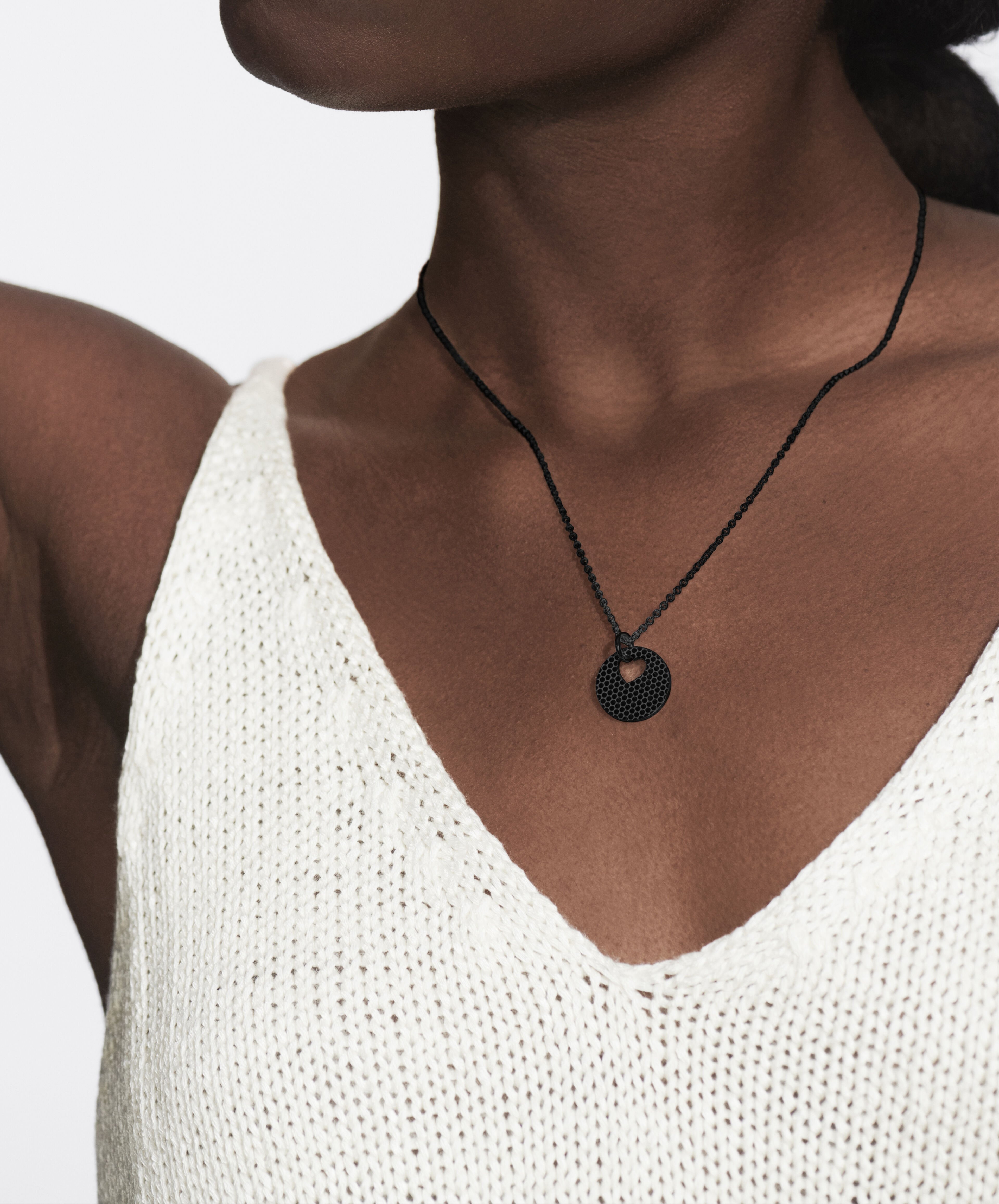 Movado black heart necklace discount