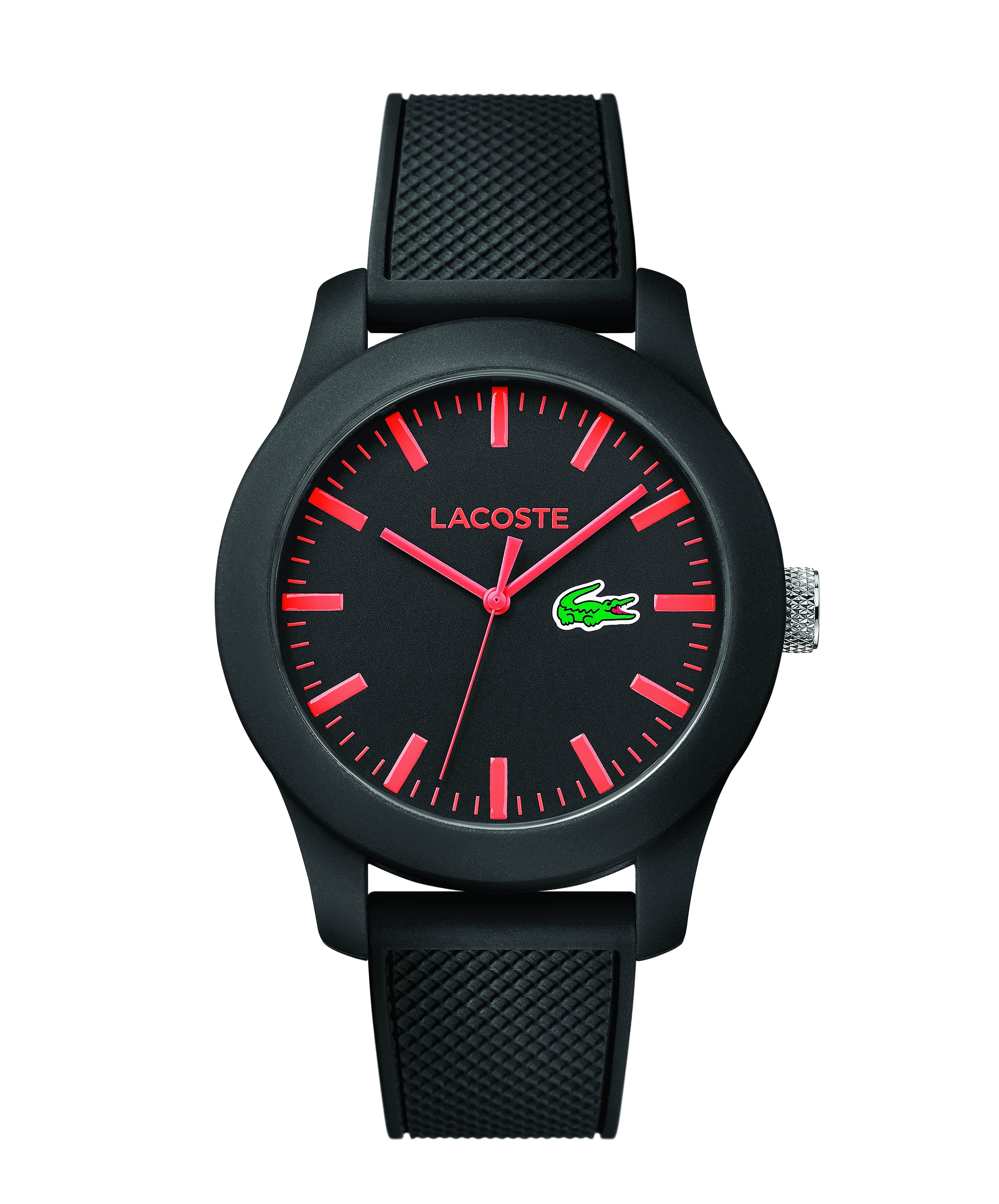 Black lacoste watch hotsell men's
