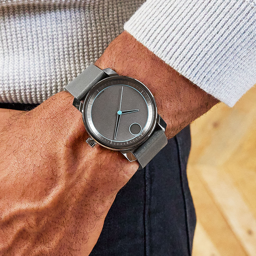 Grey movado watch 2025
