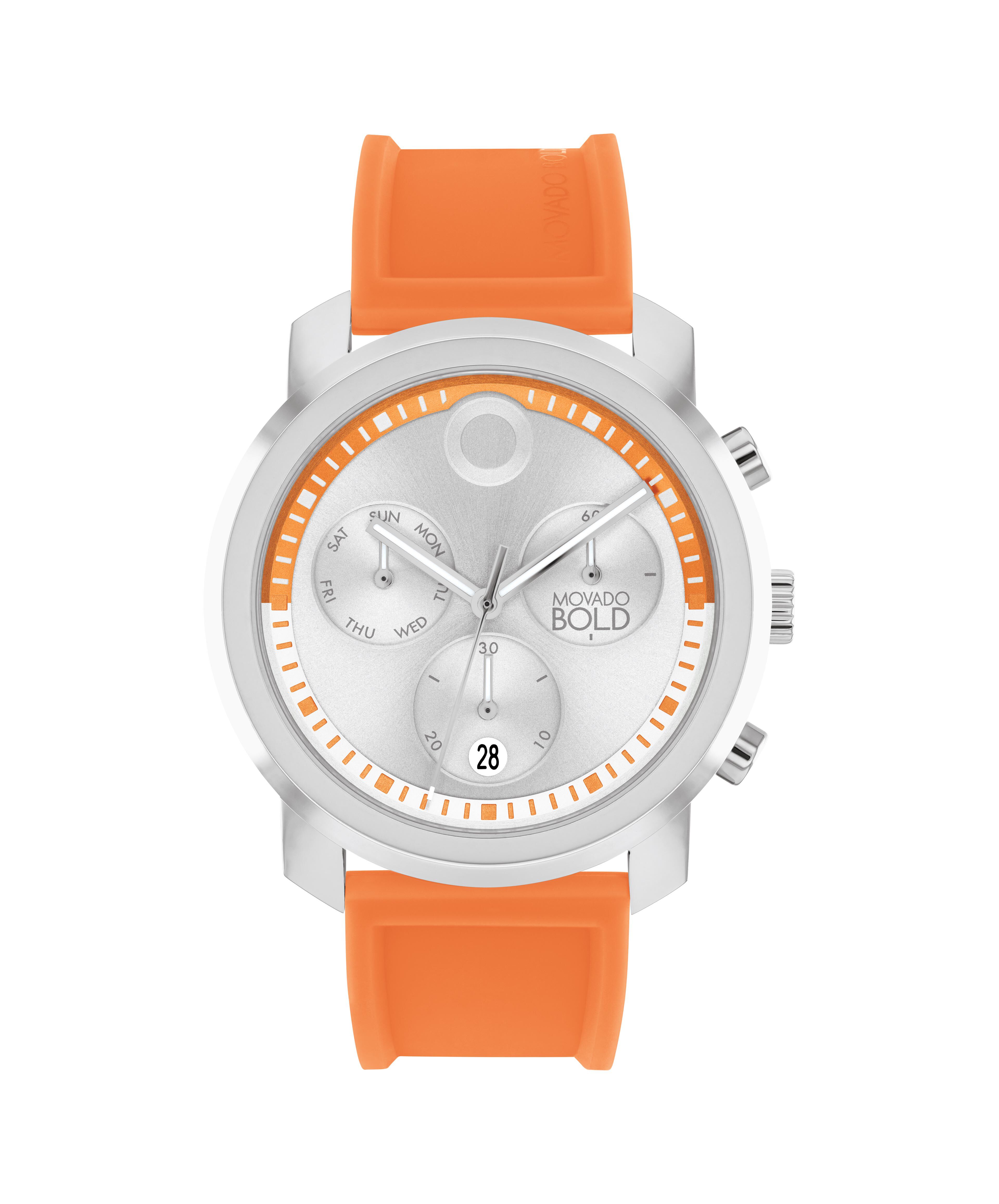 Movado orange watch store