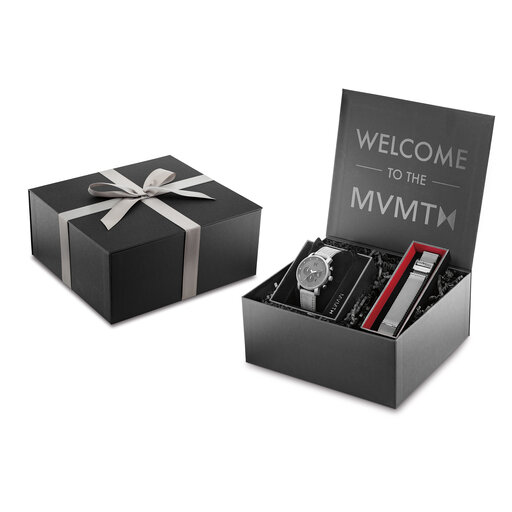 MVMT Men's Watch & Interchangeable Strap Gift Set, 40MM