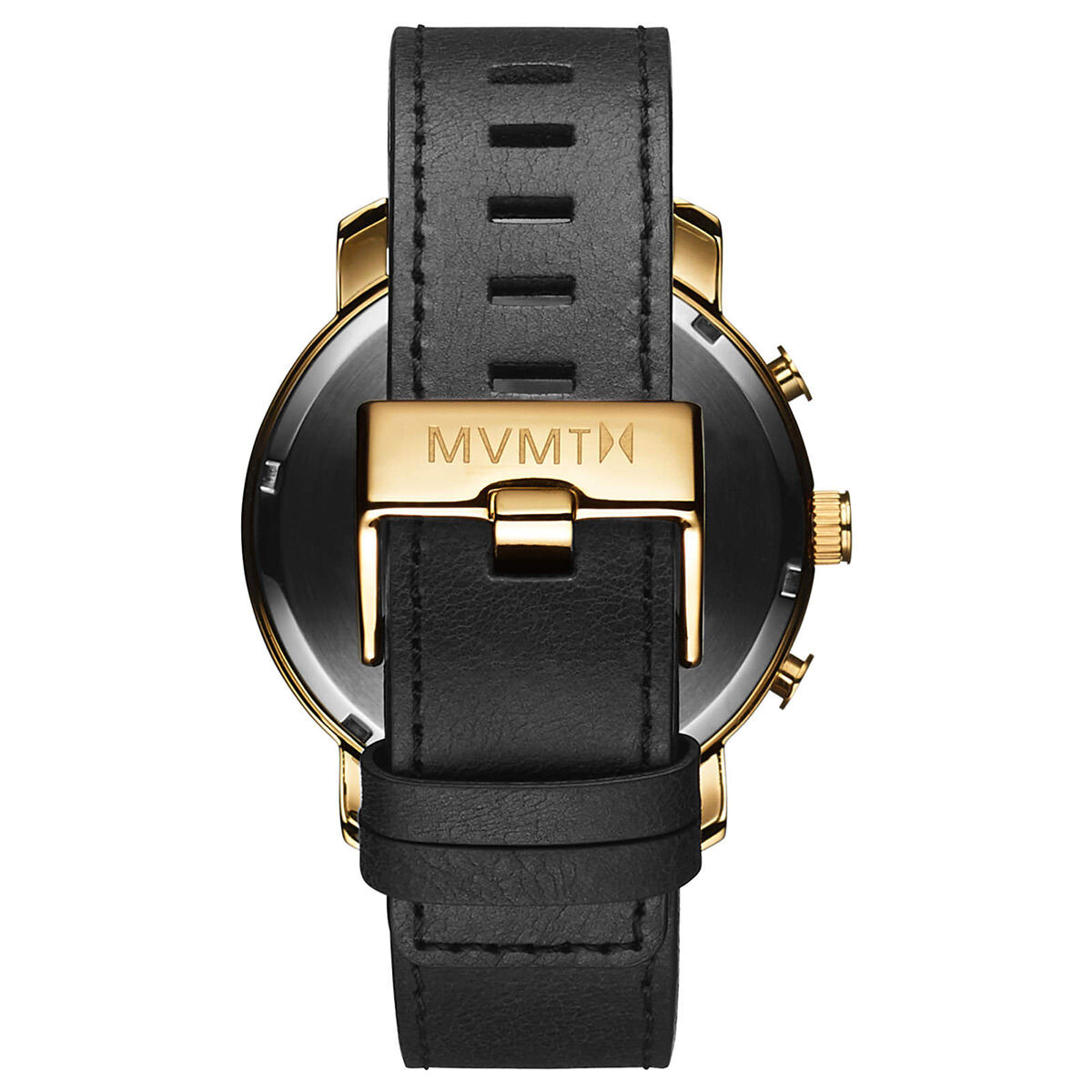 Chrono Gold Black Leather Chrono Men s Watch Collection MVMT