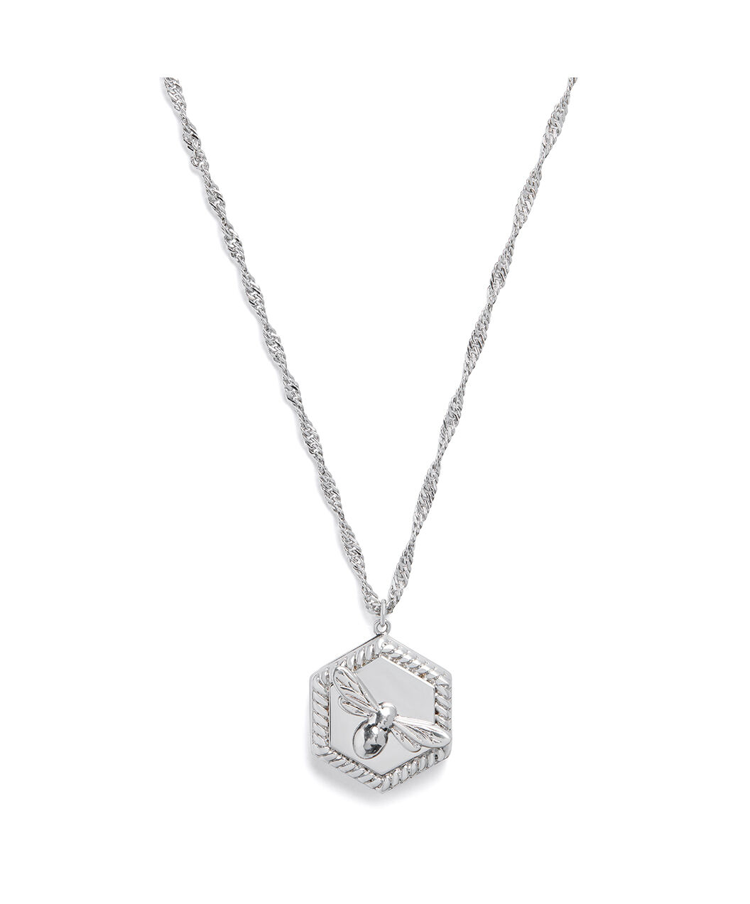Olivia burton sales silver bee necklace