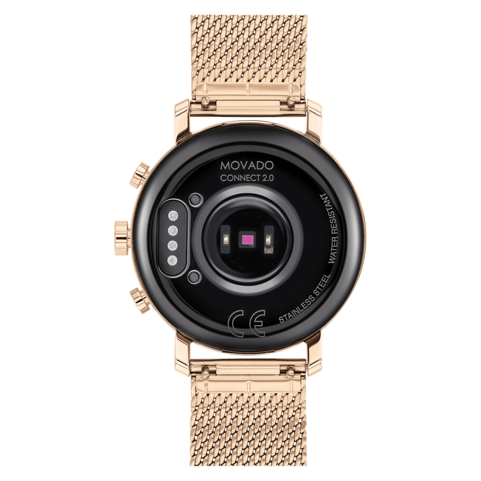 Movado connect 2.0 rose gold sales