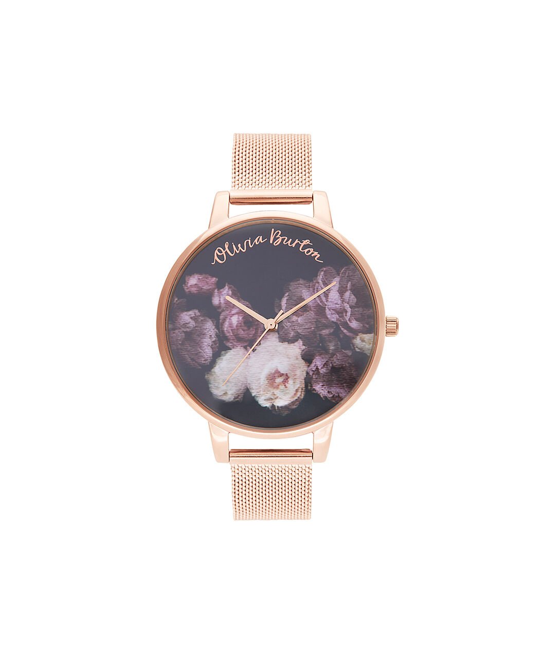 Olivia burton watch rose gold mesh hotsell