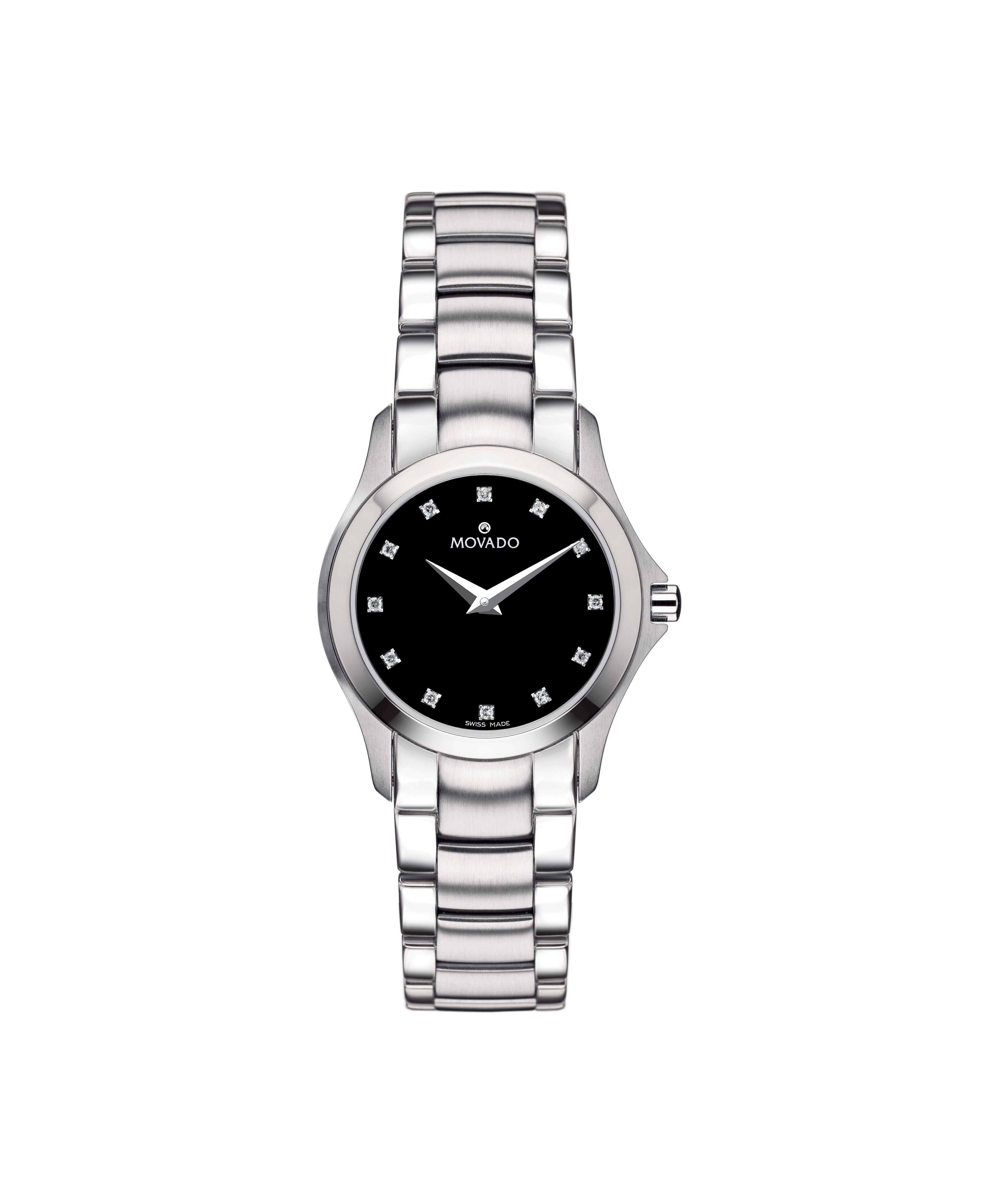 Movado Movado Company Store Movado Masino women s stainless steel watch with diamond markers