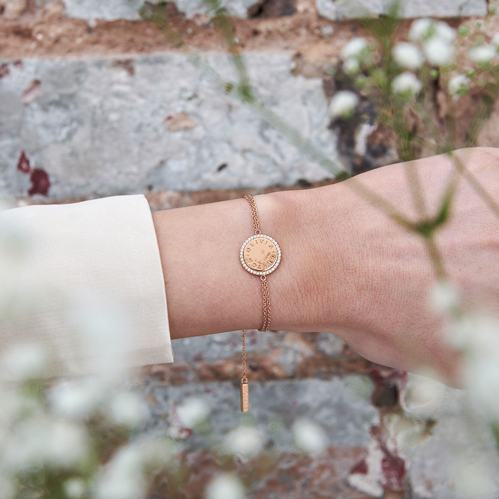 Rose Gold Disc Women's Bracelet