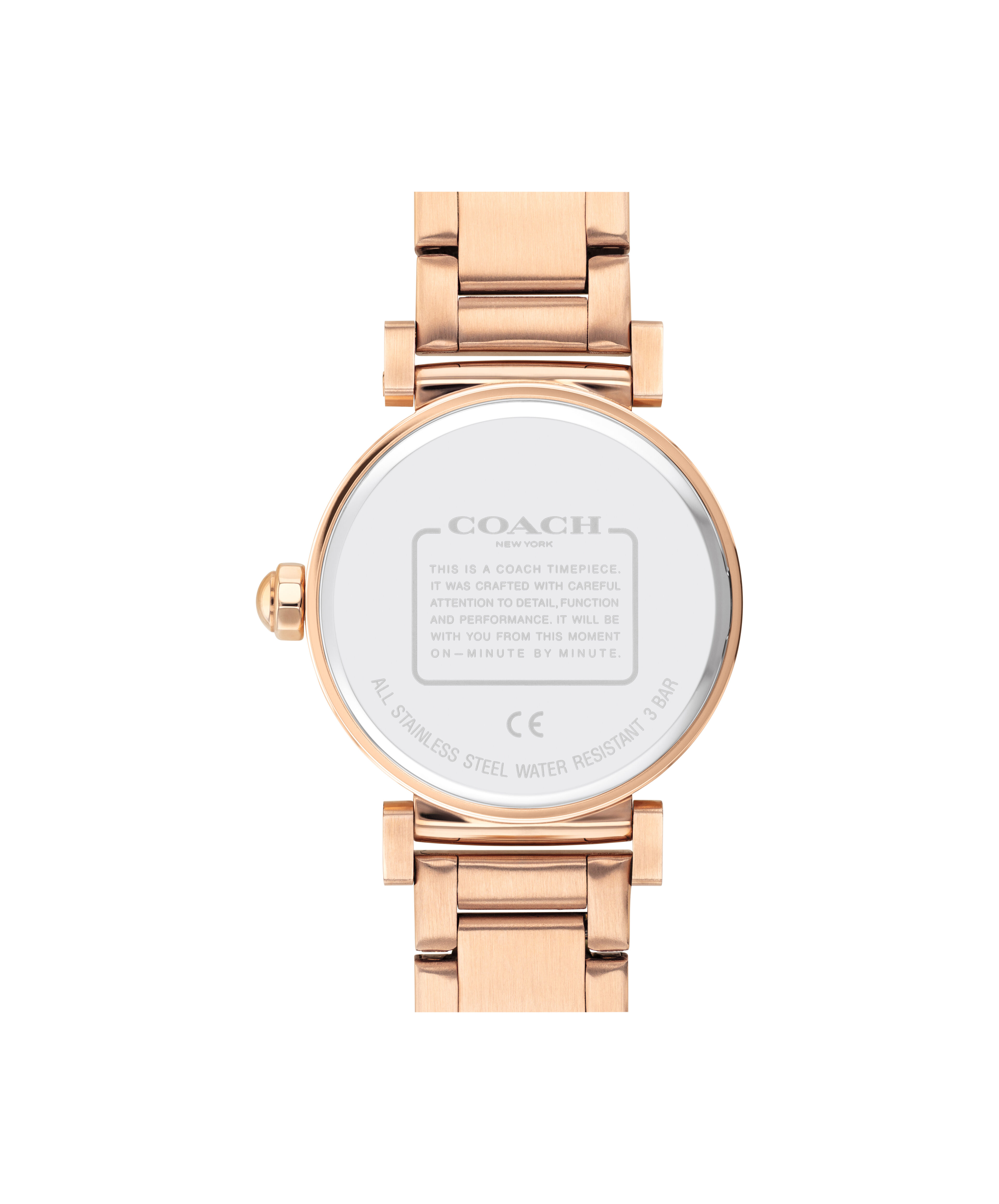 Coach Movado Company Store Coach Madison Rose Gold Bracelet Watch with Crystals