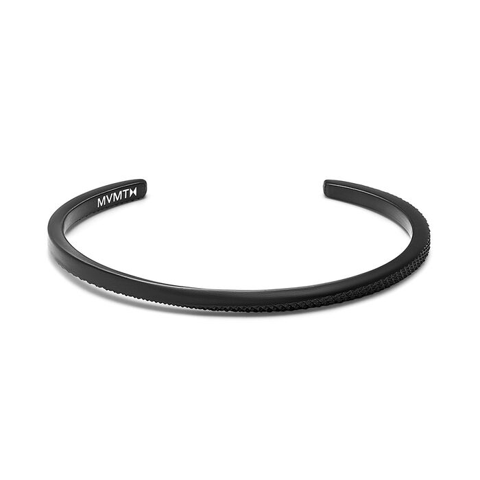 Twist Knurling Cuff Men's Bracelet
