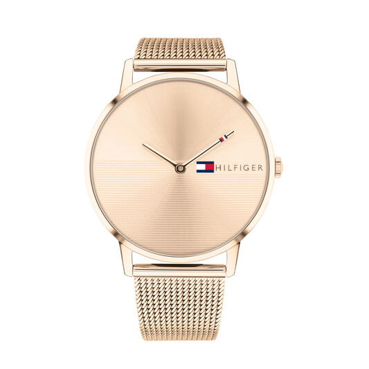 Tommy Watches| Movado Company Store |Women's Tommy Hilfiger Gold Mesh Watch