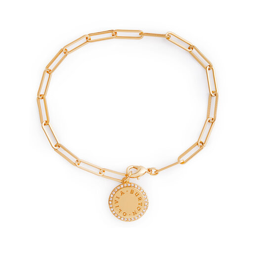 Gold Disc Bracelet