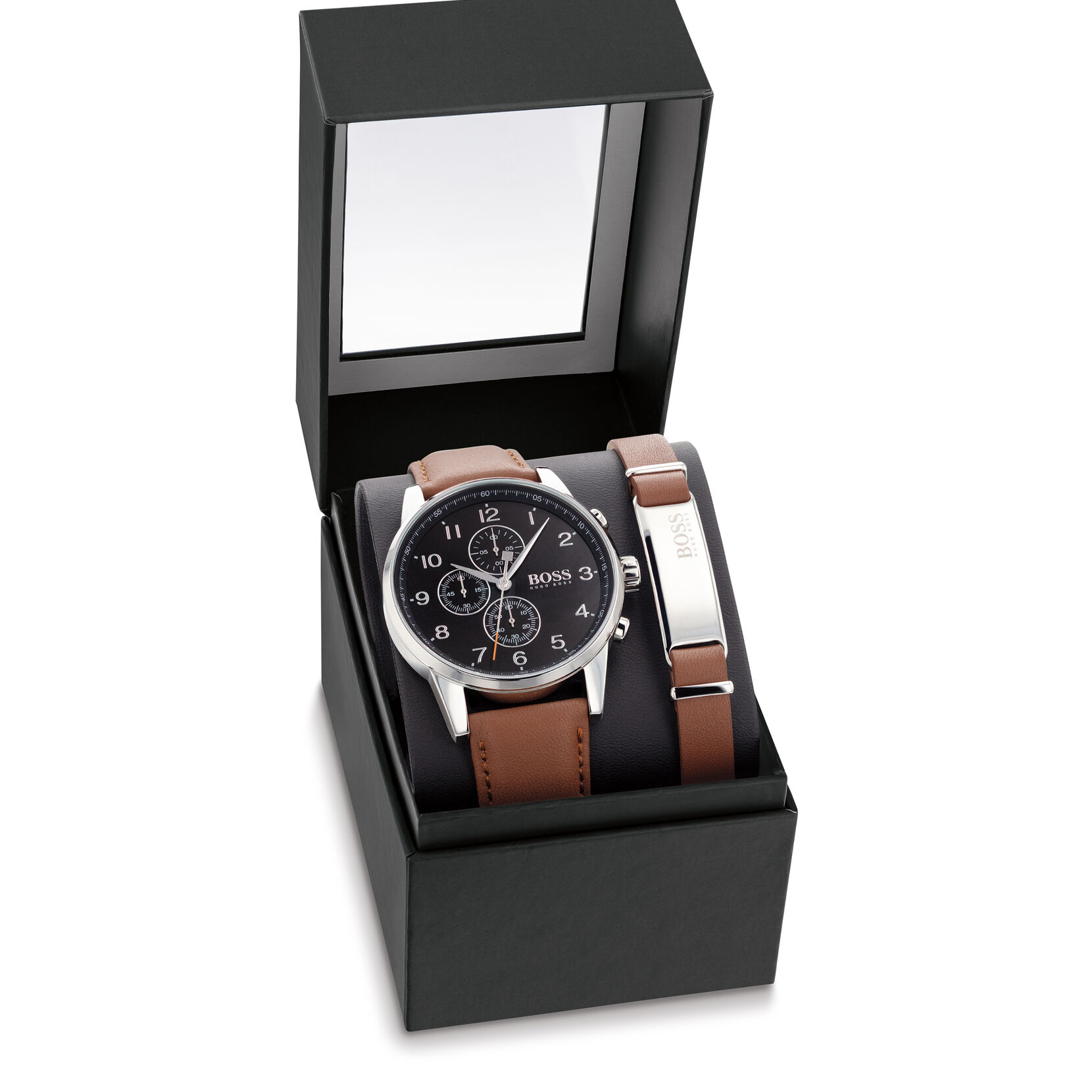Metronome Men's Watch & Bracelet Gift Set, 44mm
