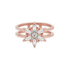 Rose Gold Snowflake Ring