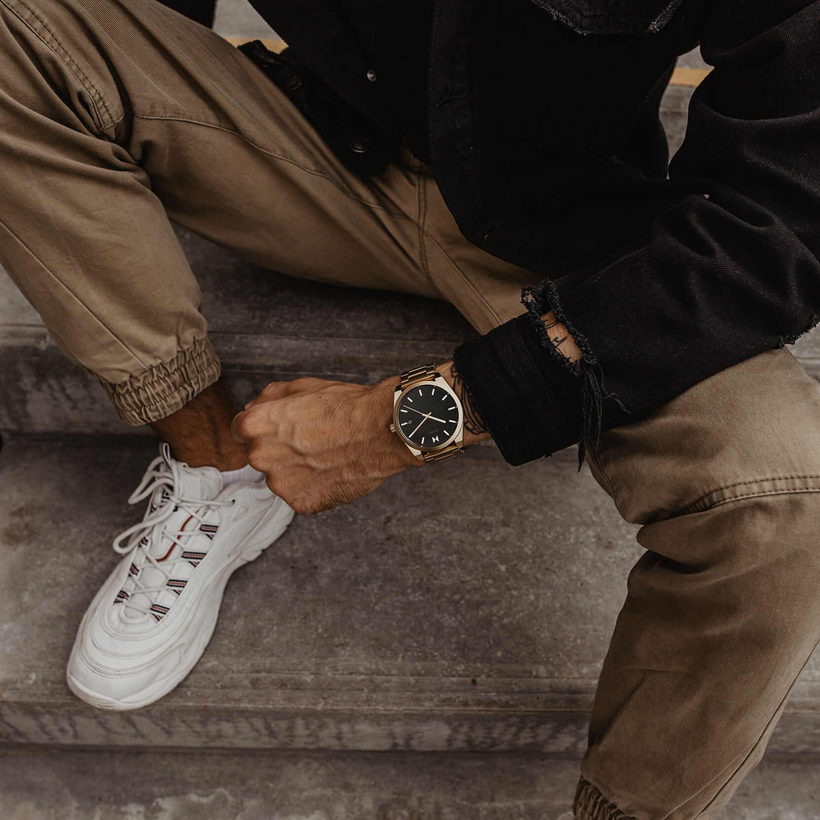 Aether Gold Men's Watch, 43mm