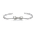 Silver Bow Bangle