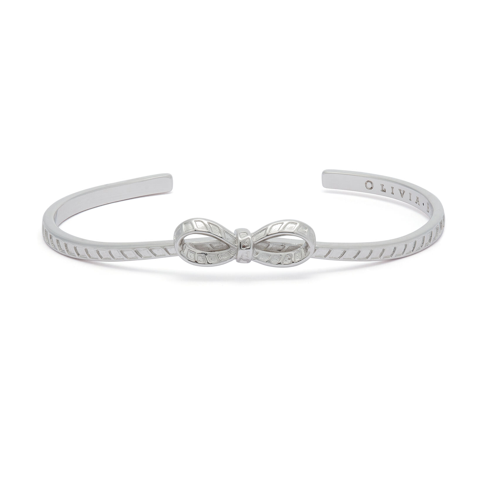 Silver Bow Bangle