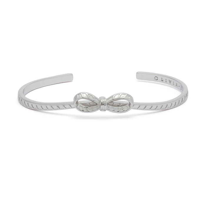 Silver Bow Bangle