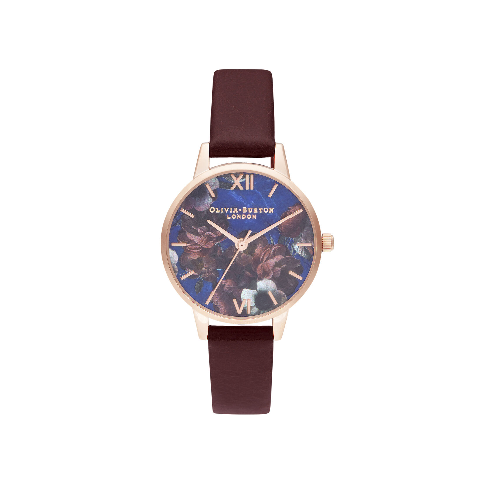 Lapis Lazuli and Burgundy Women's Watch, 30mm