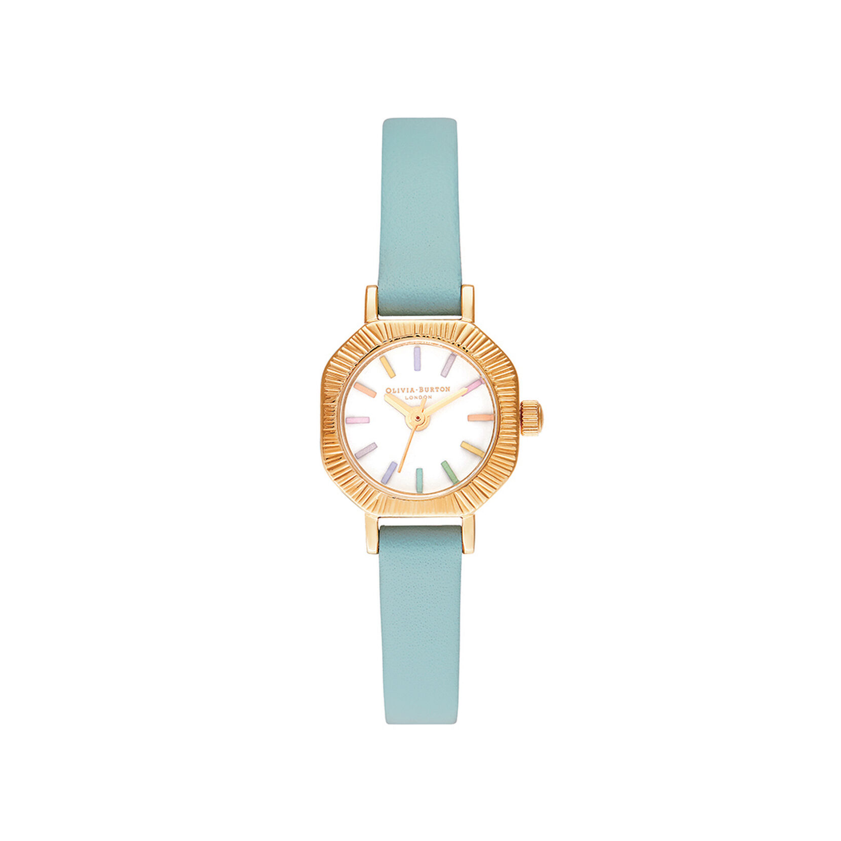 Rainbow Turquoise & Gold Women's Watch, 20mm