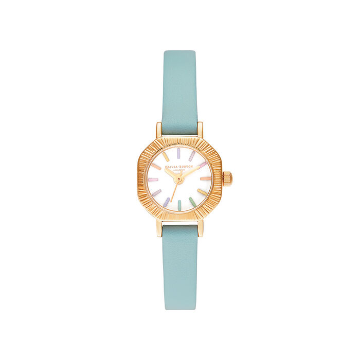 Rainbow Turquoise & Gold Women's Watch, 20mm
