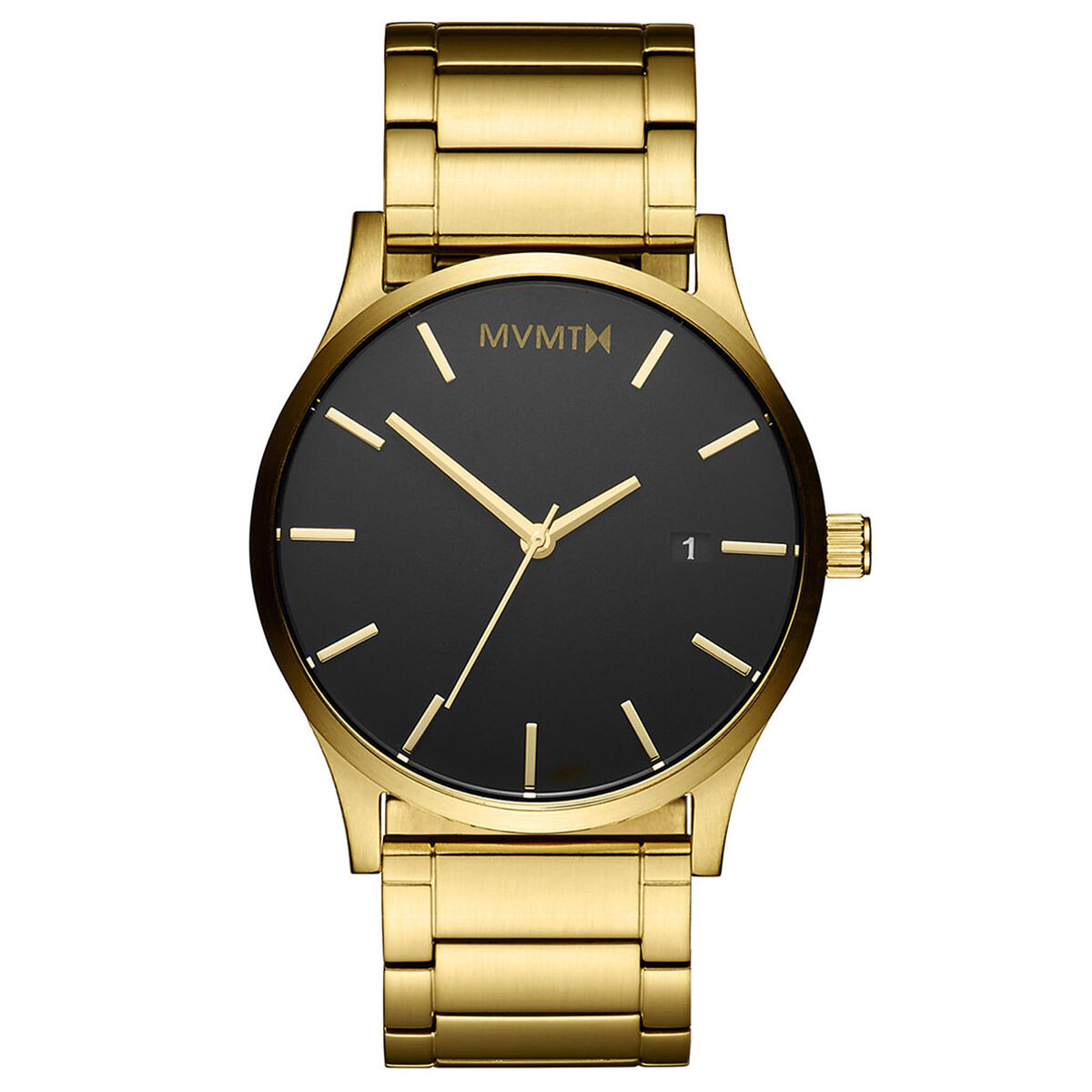 Mens black and gold best sale watch