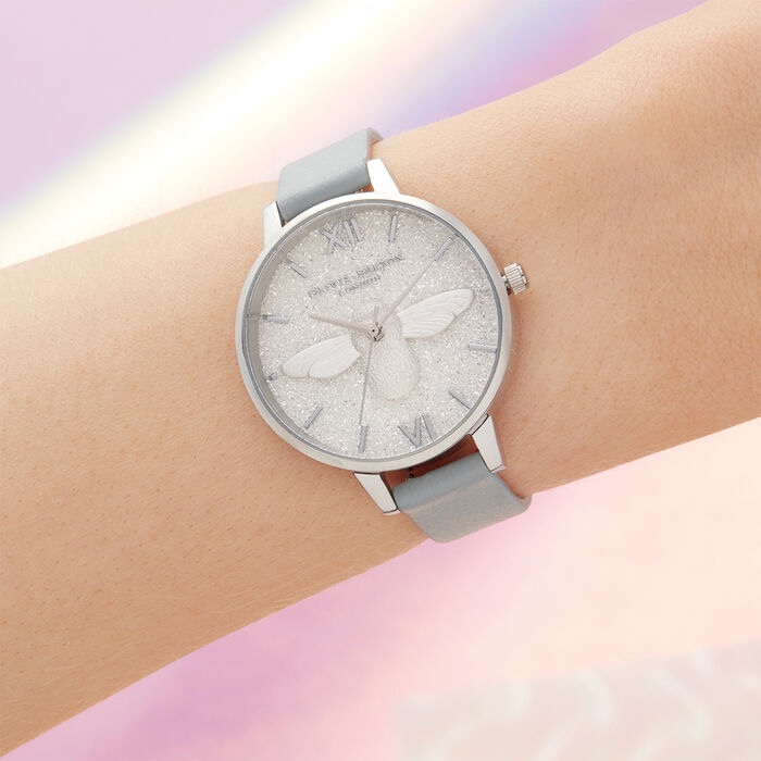 Glitter 3D Bee Women's Watch, 34mm