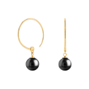 Movado Pearl Hoop Earrings