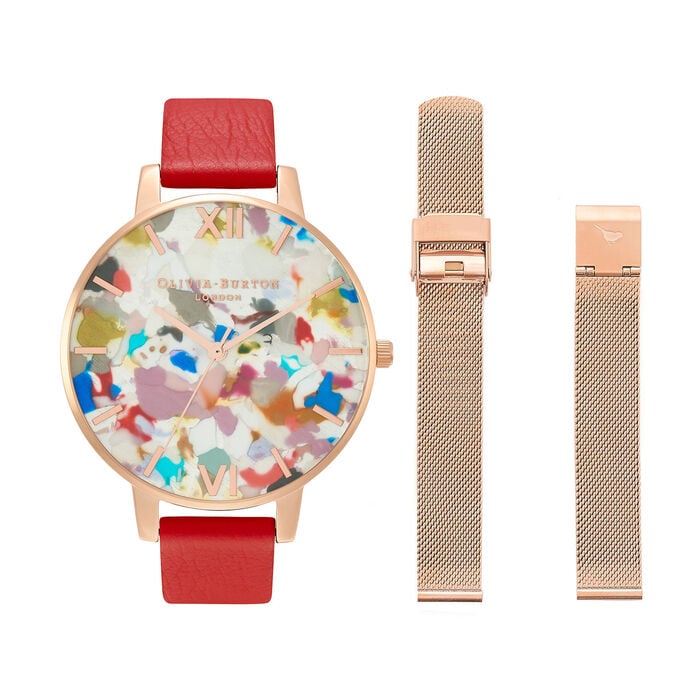 Pop Art Women's Watch & Strap Gift Set, 38mm
