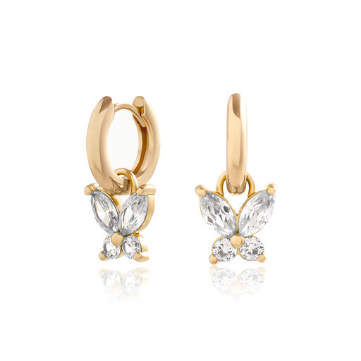 Gold Marquise Earrings