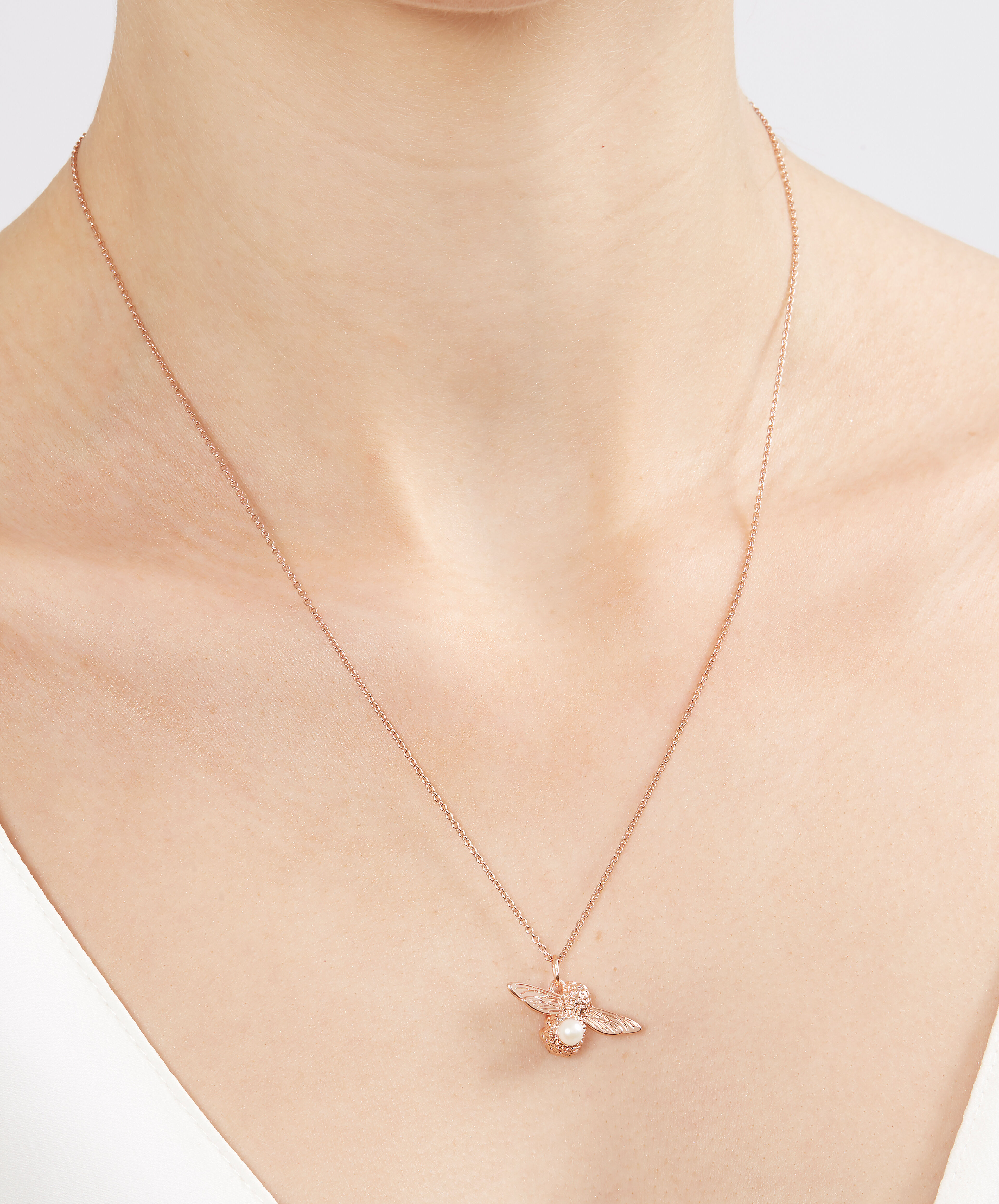 Olivia Burton 18k Rose Gold Plated Butterfly Necklace | ASOS