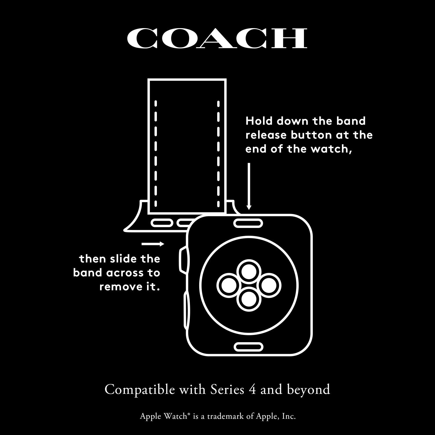 Coach Movado Company Store Coach Apple Watch Strap