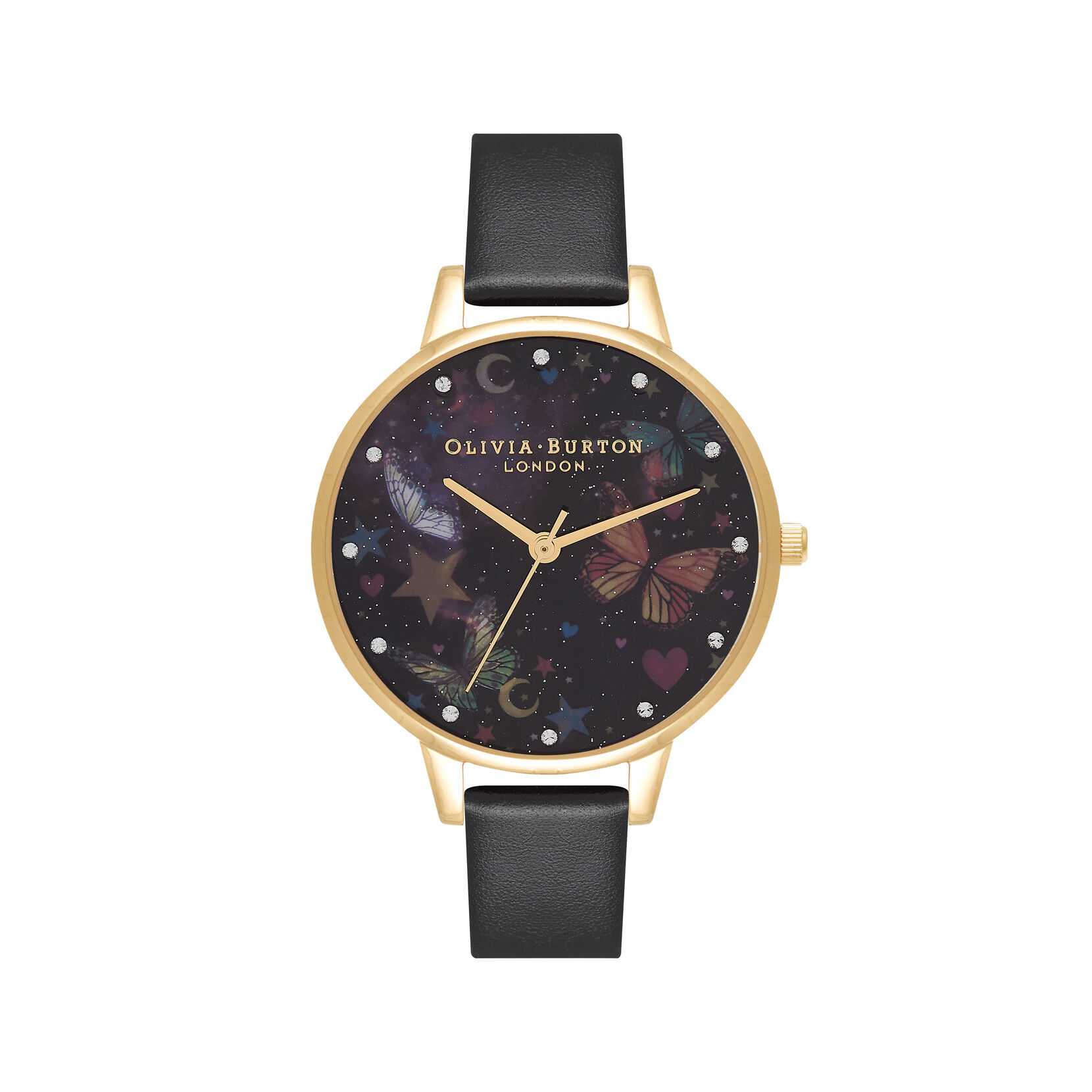 Gold & Black Women's Watch, 34mm