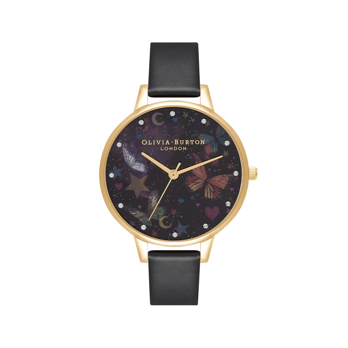 Gold & Black Women's Watch, 34mm
