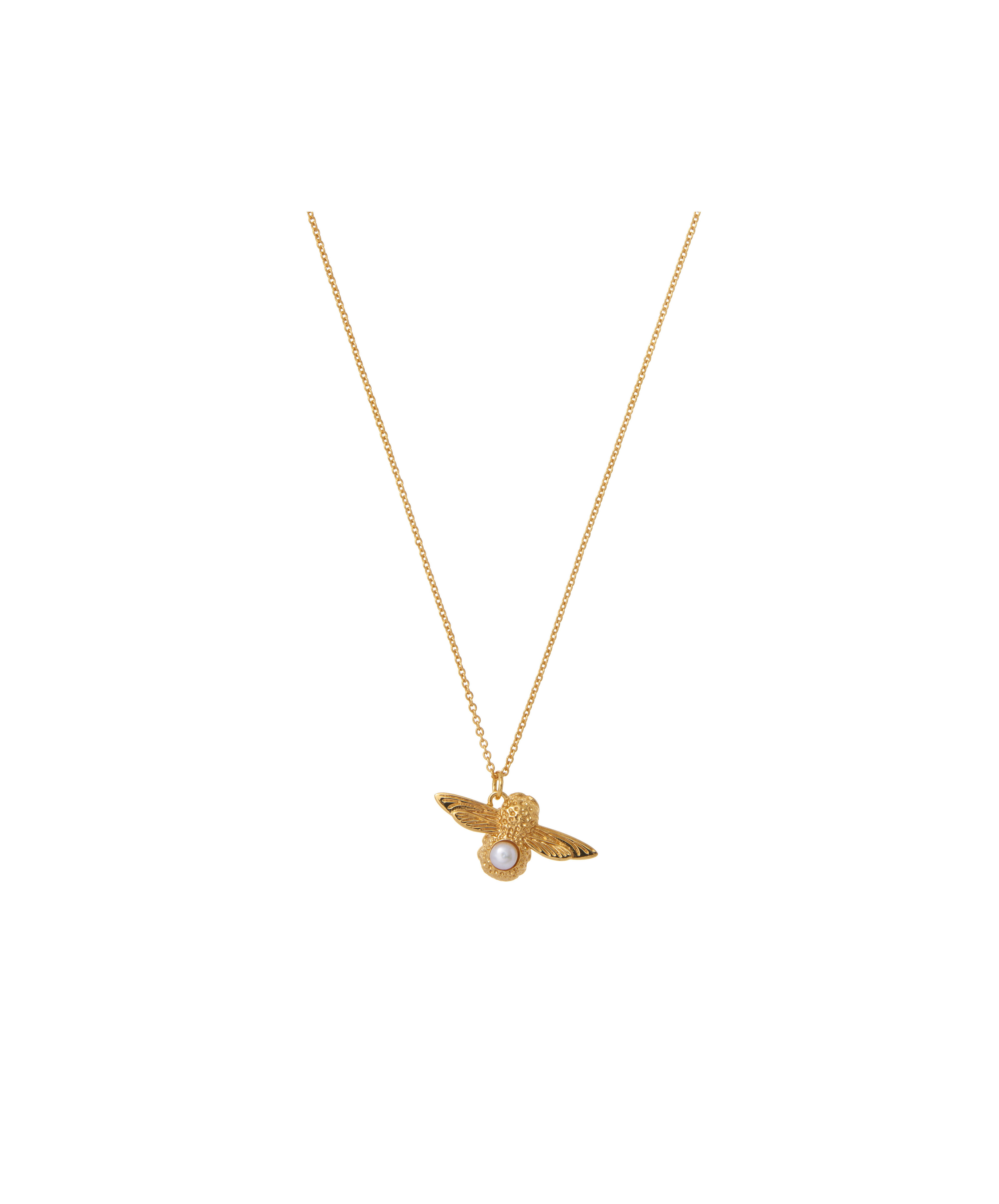 Olivia burton rose gold bee necklace outlet