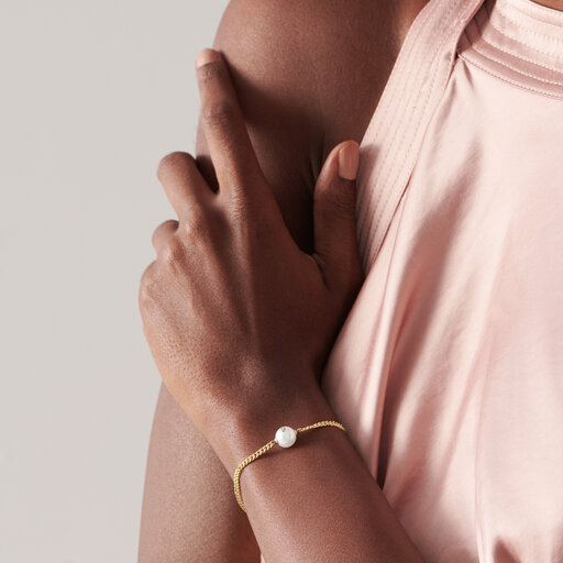 Movado Signature Pearl Chain Bracelet