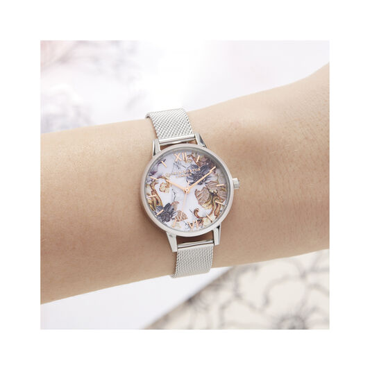 Olivia Burton Marble Florals Midi Dial Watch